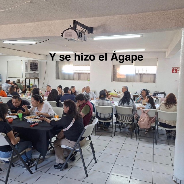 Y se hizo el Ágape — comida fraternal